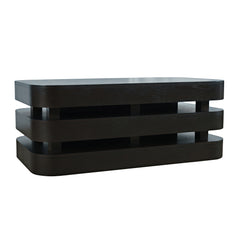 Brix Espresso Rectangular Cocktail Table w/Casters - Ornate Home