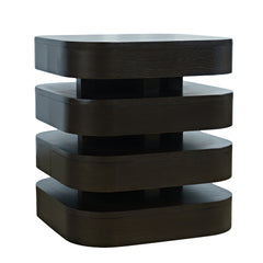 Brix Espresso Square End Table - Ornate Home