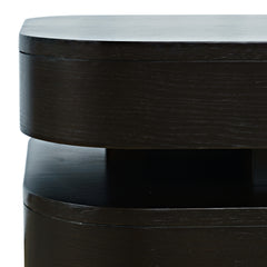 Brix Espresso Square End Table - Ornate Home