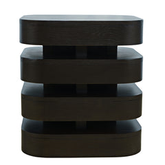 Brix Espresso Square End Table - Ornate Home