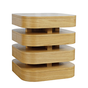 Brix Natural Square End Table - Ornate Home