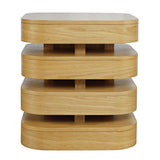 Brix Natural Square End Table - Ornate Home