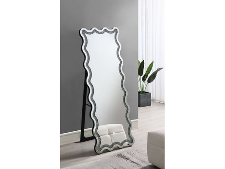 Brixey Black Led Floor Mirror - Ornate Home