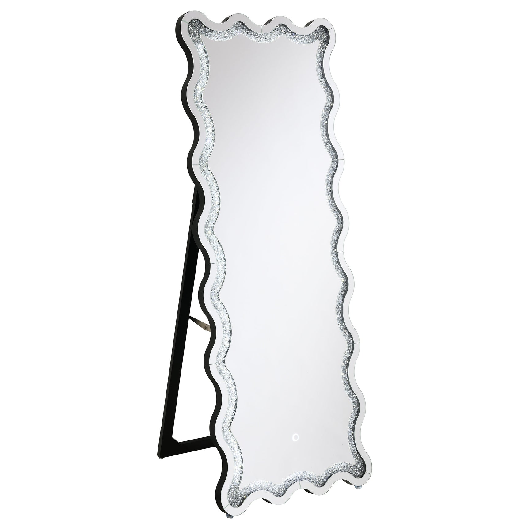 Brixey Black Led Floor Mirror - Ornate Home
