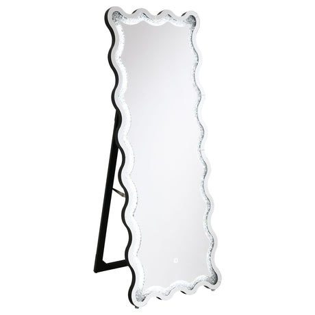 Brixey Black Led Floor Mirror - Ornate Home