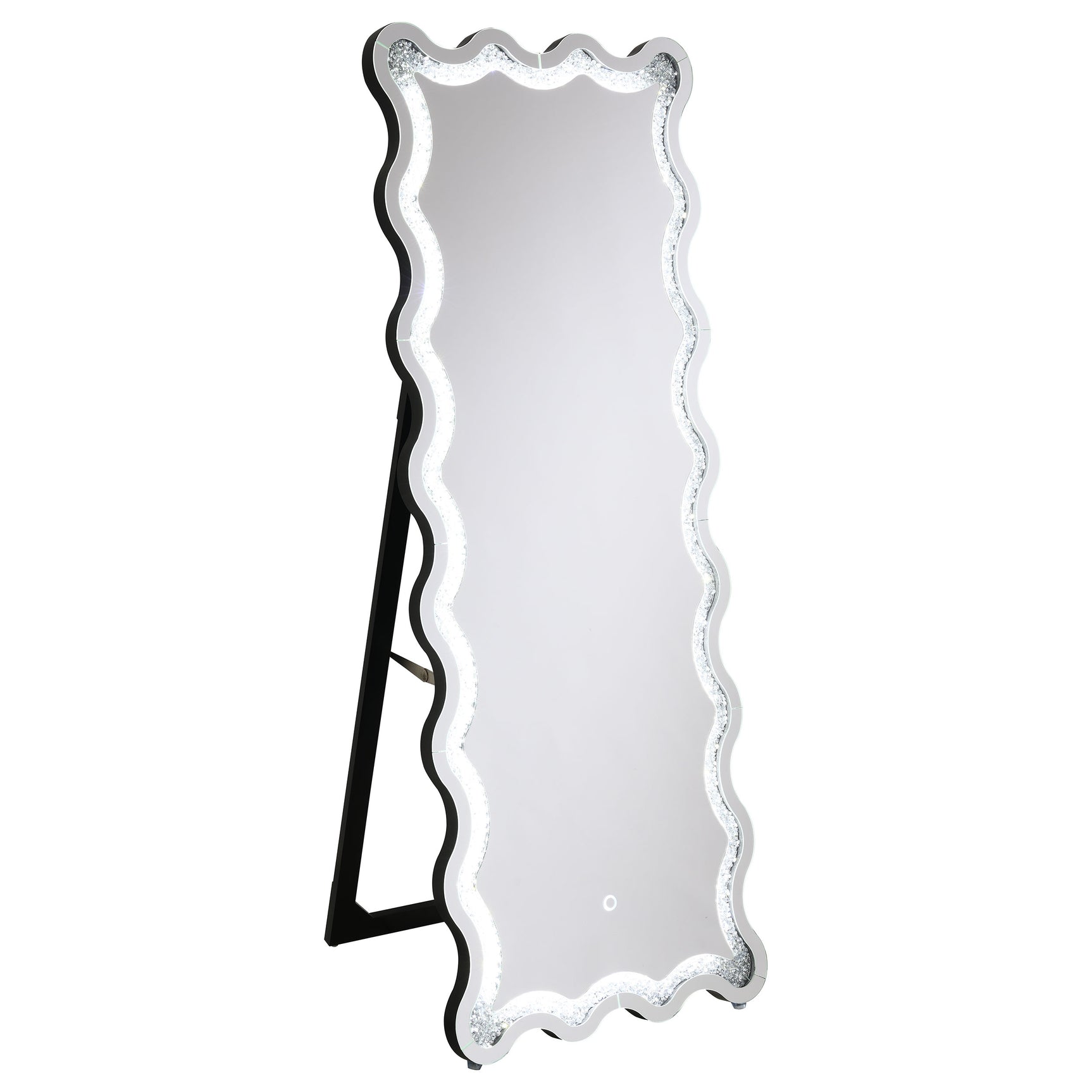 Brixey Black Led Floor Mirror - Ornate Home