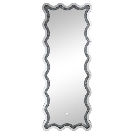 Brixey Black Led Floor Mirror - Ornate Home
