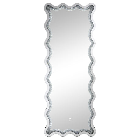 Brixey Black Led Floor Mirror - Ornate Home