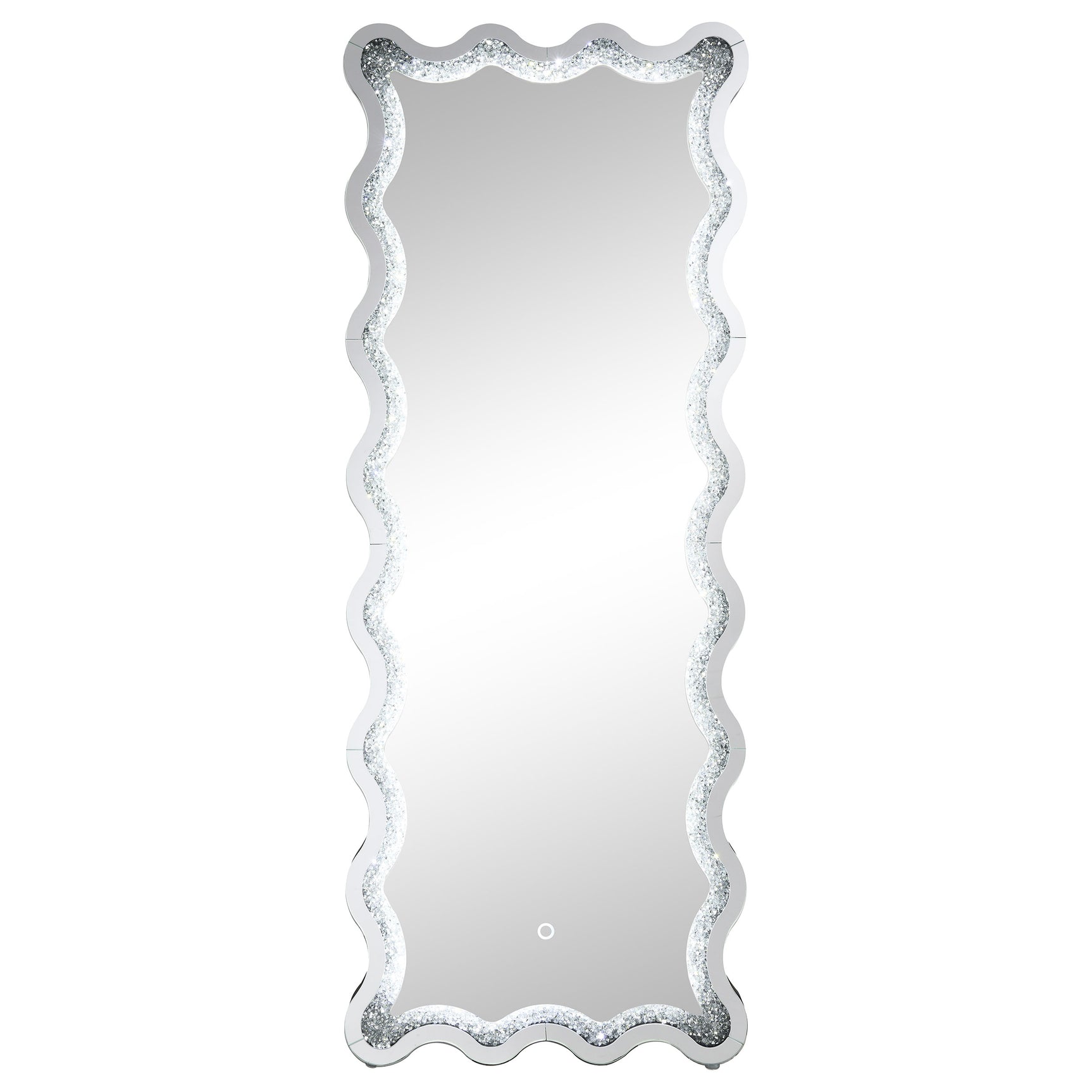 Brixey Black Led Floor Mirror - Ornate Home