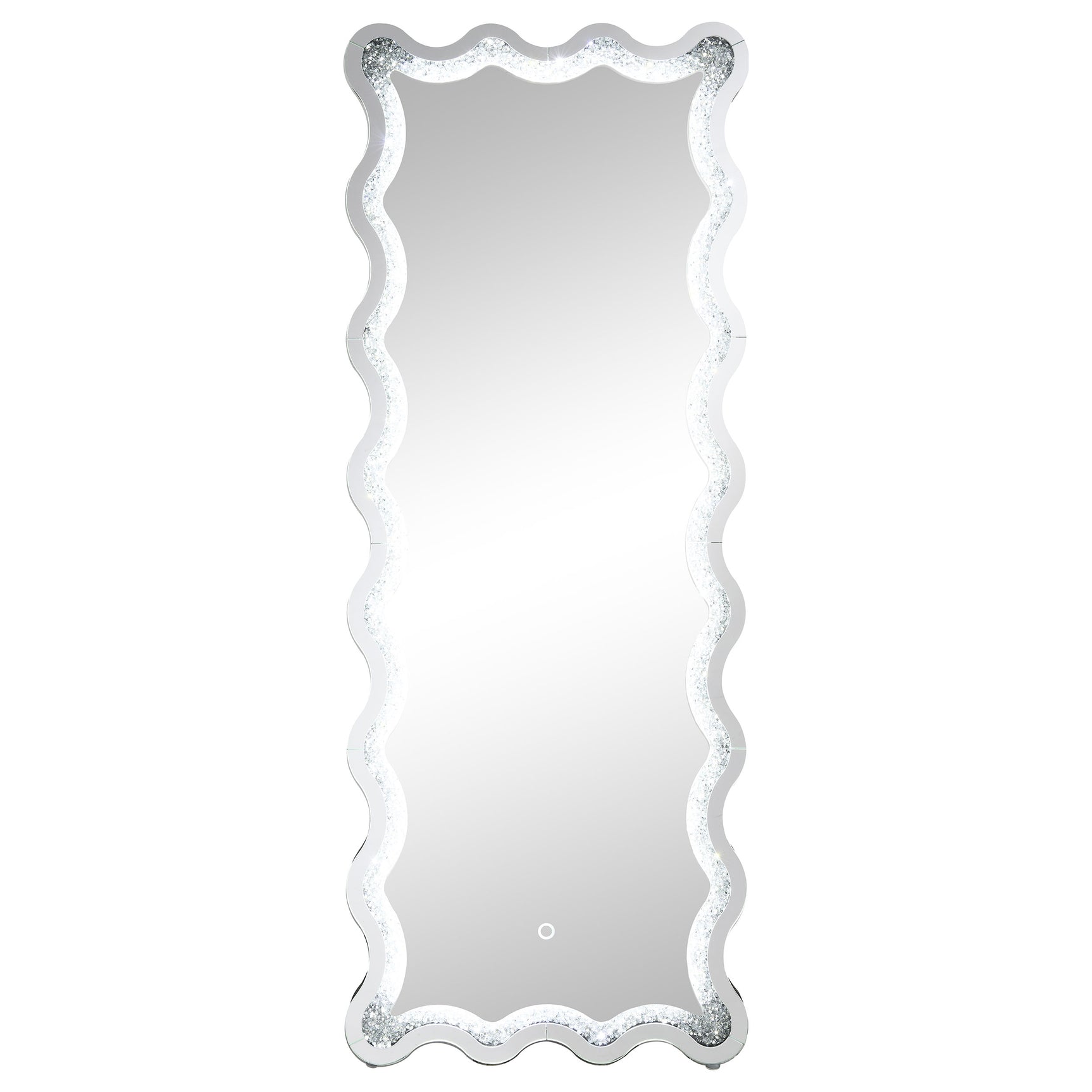 Brixey Black Led Floor Mirror - Ornate Home