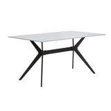 Brixley Black/White Dining Table - Ornate Home