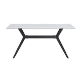 Brixley Black/White Dining Table - Ornate Home
