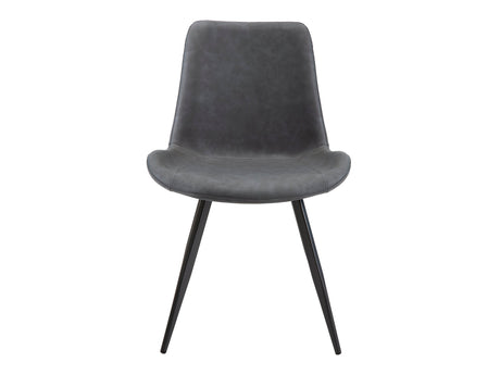 Brixley Gray/Black Side Chair (Set of 2) - Ornate Home