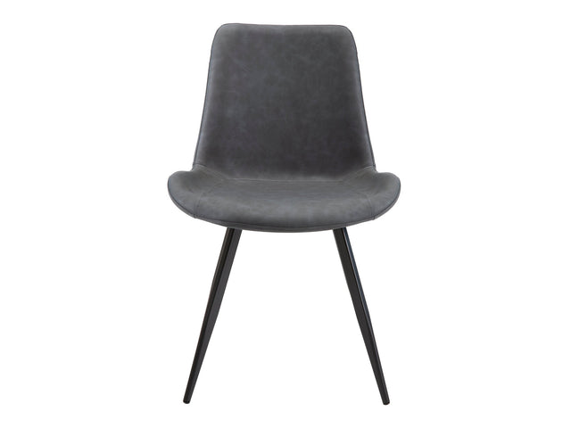 Brixley Gray/Black Side Chair (Set of 2) - Ornate Home