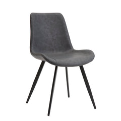 Brixley Gray/Black Side Chair (Set of 2) - Ornate Home