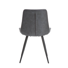 Brixley Gray/Black Side Chair (Set of 2) - Ornate Home