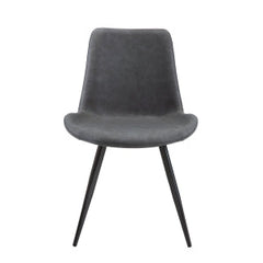 Brixley Gray/Black Side Chair (Set of 2) - Ornate Home
