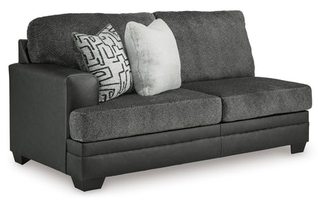 Brixley Pier Graphite 2pc RAF Chaise Sectional - Ornate Home