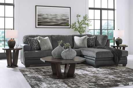 Brixley Pier Graphite 2pc RAF Chaise Sectional - Ornate Home