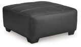 Brixley Pier Graphite Oversized Accent Ottoman - Ornate Home