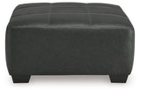 Brixley Pier Graphite Oversized Accent Ottoman - Ornate Home