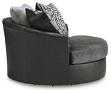Brixley Pier Graphite Oversized Swivel Accent Chair (Online Special Price) - Ornate Home