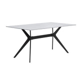 Brixley White/Gray/Black 5-Piece Dining Table Set - Ornate Home