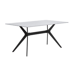 Brixley White/Gray/Black 5-Piece Dining Table Set - Ornate Home