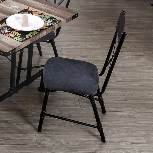 Brixton Antique Black Side Chair (Set of 2) - Ornate Home