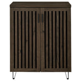 Brixton Smoked Oak 2-door Entryway Shoe Storage Cabinets - Ornate Home