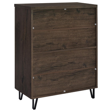 Brixton Smoked Oak 2-door Entryway Shoe Storage Cabinets - Ornate Home