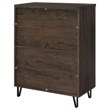 Brixton Smoked Oak 2-door Entryway Shoe Storage Cabinets - Ornate Home