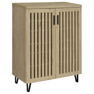 Brixton White Oak 2-door Entryway Shoe Storage Cabinets - Ornate Home