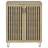 Brixton White Oak 2-door Entryway Shoe Storage Cabinets - Ornate Home