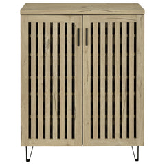 Brixton White Oak 2-door Entryway Shoe Storage Cabinets - Ornate Home