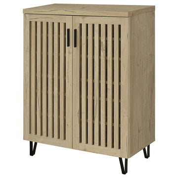 Brixton White Oak 2-door Entryway Shoe Storage Cabinets - Ornate Home