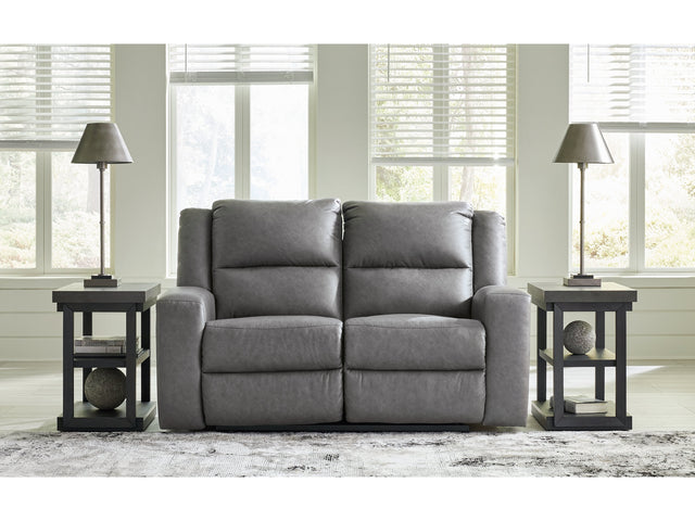 Brixworth Gray Reclining Loveseat (Online Special Price) - Ornate Home
