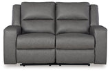 Brixworth Gray Reclining Loveseat (Online Special Price) - Ornate Home