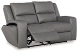 Brixworth Gray Reclining Loveseat (Online Special Price) - Ornate Home