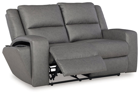 Brixworth Gray Reclining Loveseat - Ornate Home