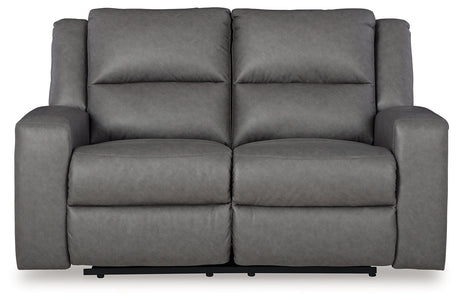 Brixworth Gray Reclining Loveseat - Ornate Home