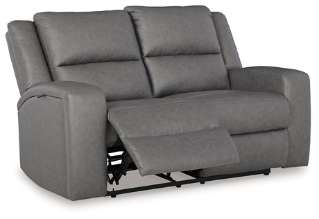 Brixworth Gray Reclining Loveseat - Ornate Home
