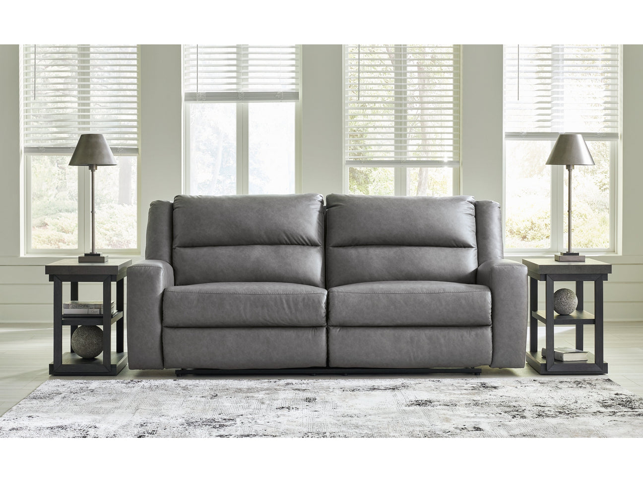 Brixworth Gray Reclining Sofa - Ornate Home