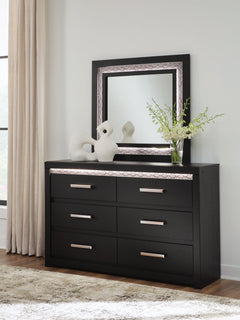 Brizmore Black Dresser and Mirror - Ornate Home