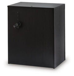 Brizmore Black Two Drawer Nightstand - Ornate Home