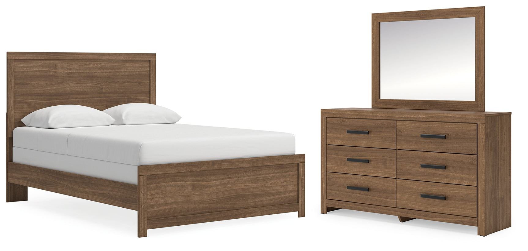 Broachmyn Auburn Queen Panel Bed, Dresser and Mirror (Online Special Price) - Ornate Home
