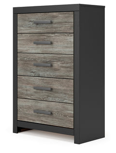 Broachmyn Black/Gray Chest of Drawers - Ornate Home