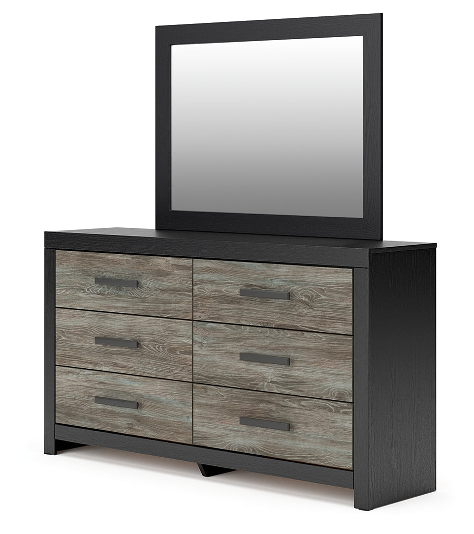 Broachmyn Black/Gray Dresser and Mirror - Ornate Home