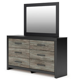 Broachmyn Black/Gray Dresser and Mirror - Ornate Home