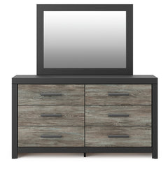Broachmyn Black/Gray Full Bookcase Bed, Dresser and Mirror - Ornate Home